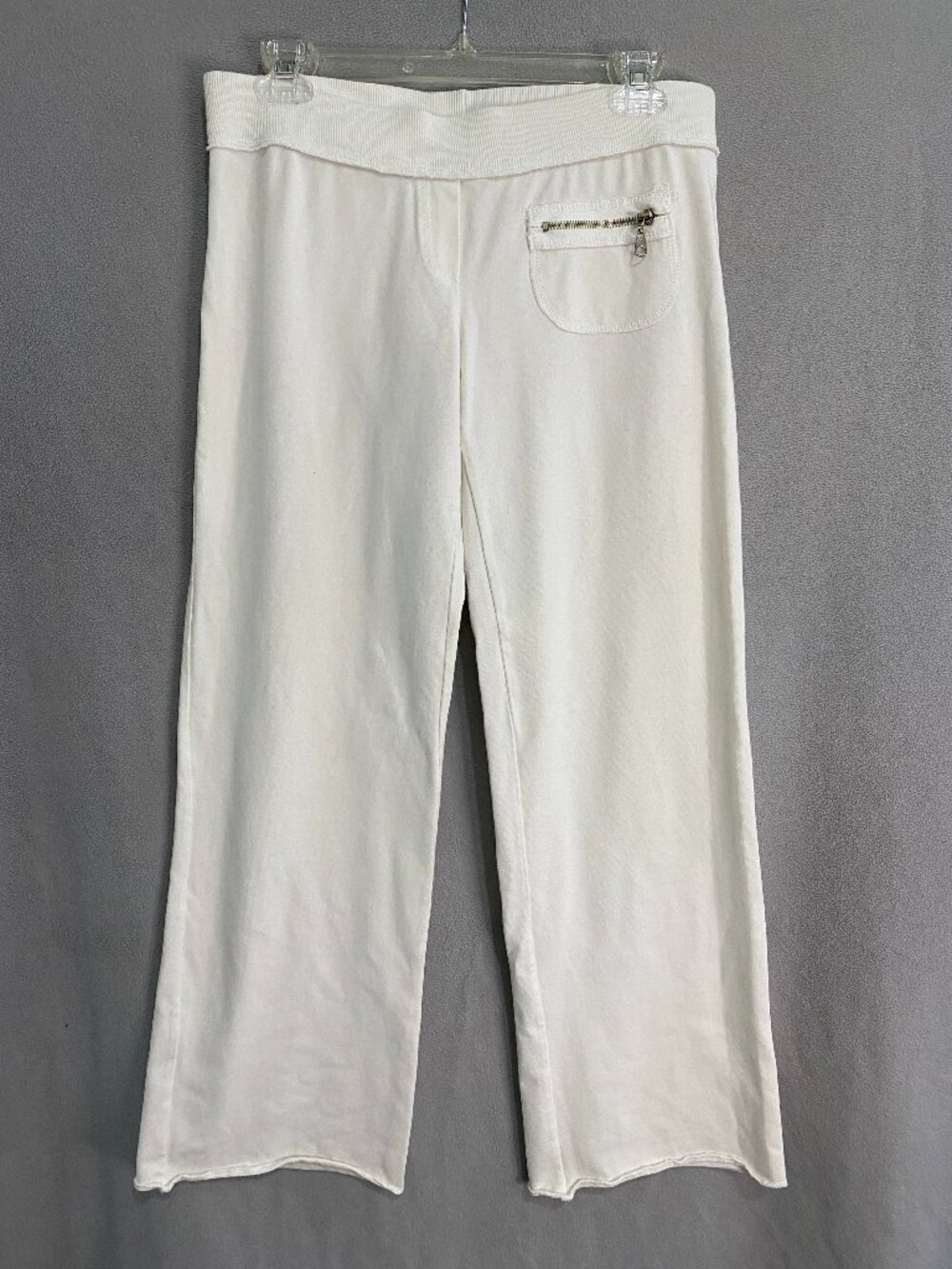 Eco-Ganik Ivory Organic Cotton Cropped Pants M Coastal Chic Sustainable